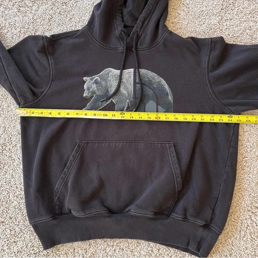 North Face Mens Hoodie Large Black Bear Outdoors‎ Hiking Active Gorpcore